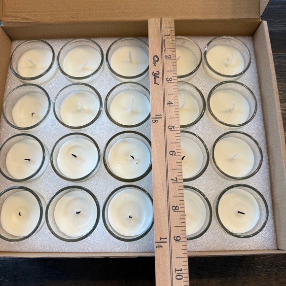 Citronella Candles Natural Soy 20 Pack Glass Votive 2oz Bug Repellent Outdoor - Picture 7 of 11